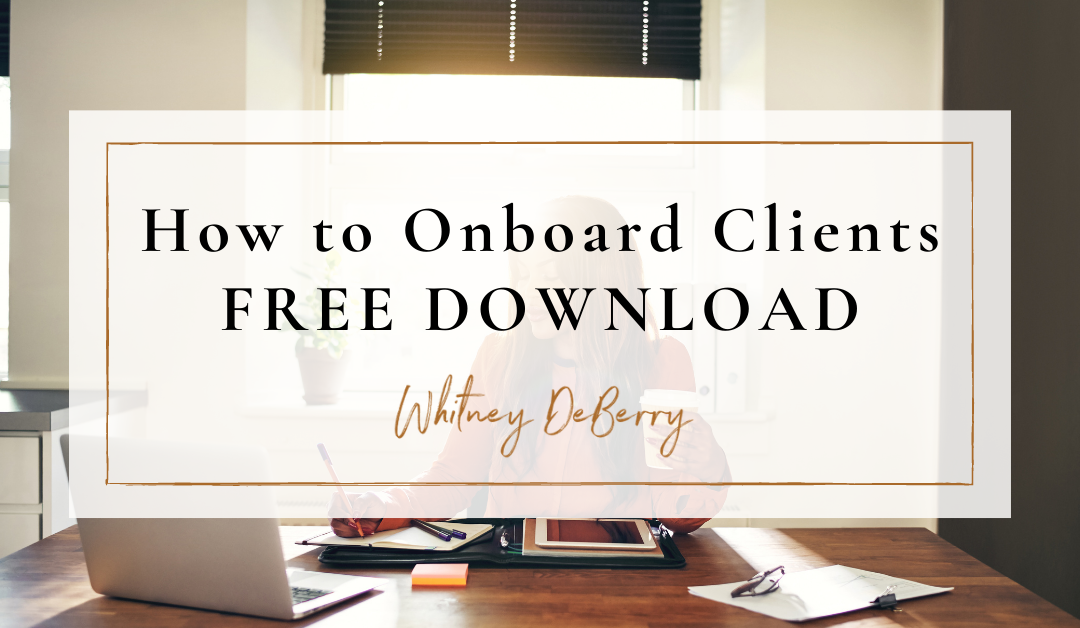 onboarding new clients